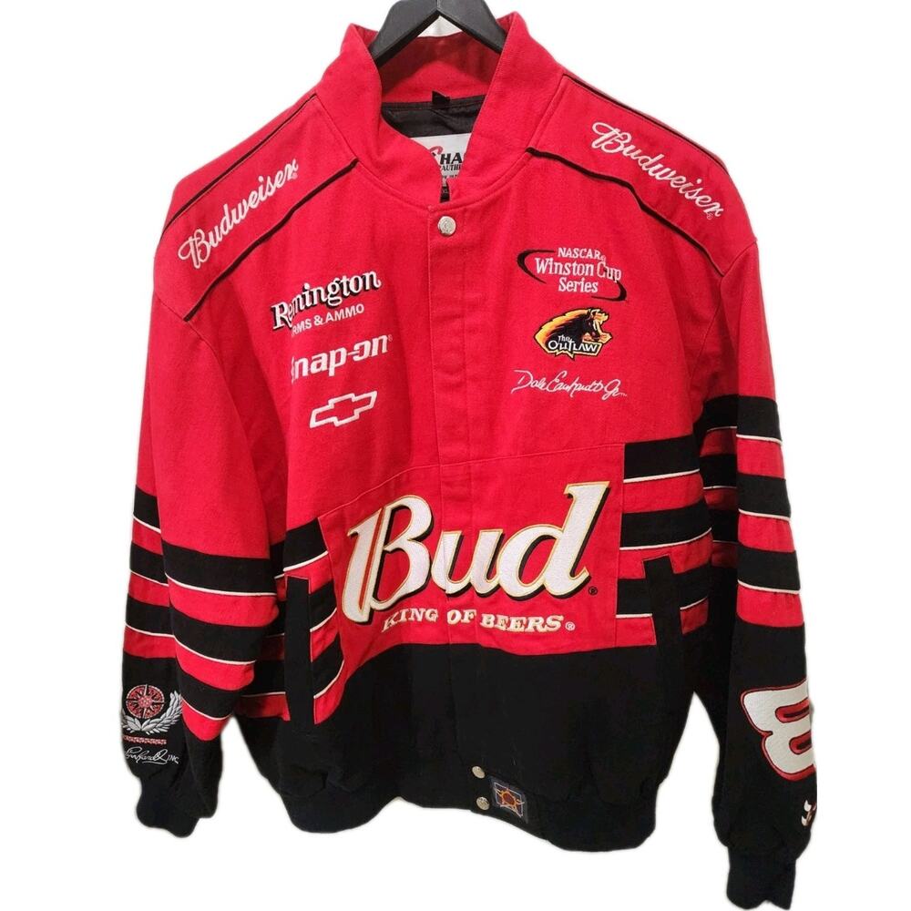 Dale Earnhardt Jr. #8 Budweiser Chase Authentics Racing Jacket Size XL - Picture 3 of 10
